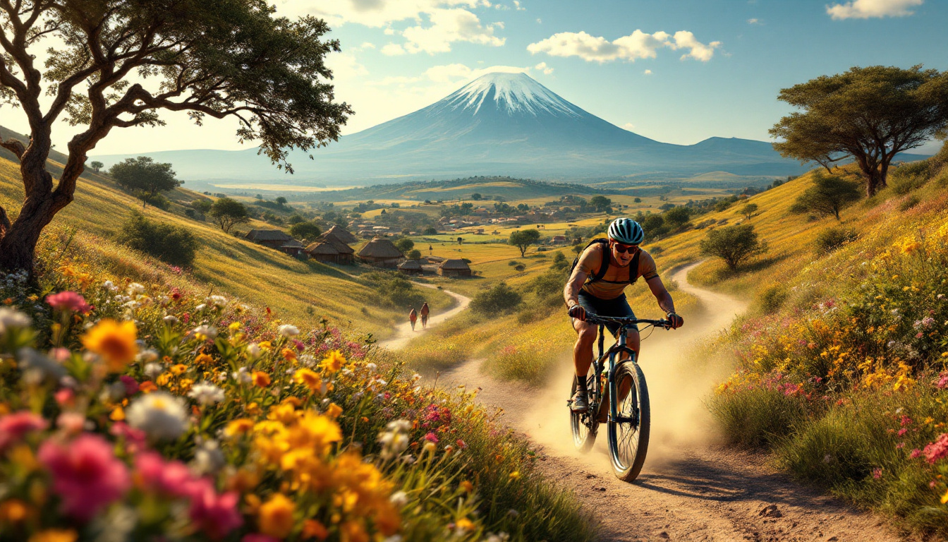 Balades en VTT : Parcours cyclables pour explorer les paysages et villages de Tanzanie.