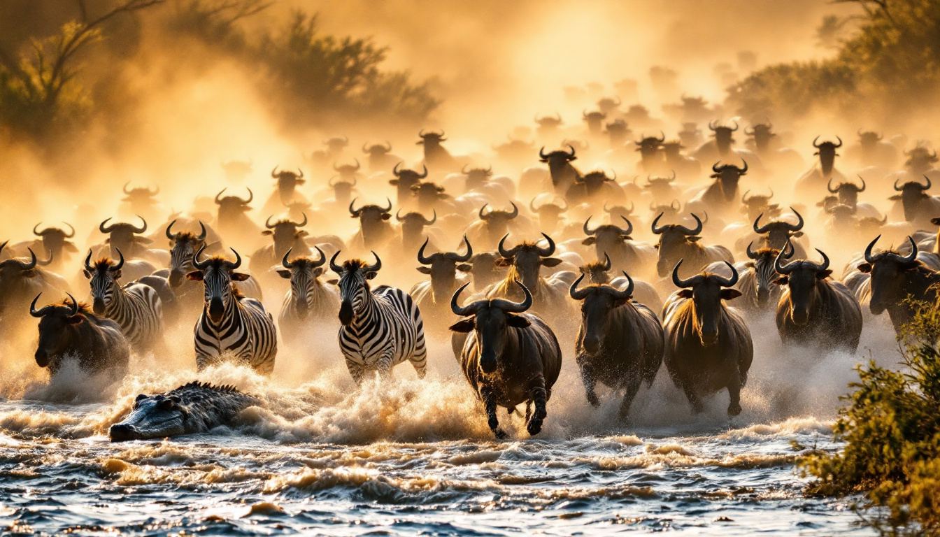 découvrez notre circuit grande migration, un voyage inoubliable au cœur du serengeti. partez à la rencontre des magnifiques gnous et zèbres dans leur migration spectaculaire, tout en profitant des paysages époustouflants et de la faune exceptionnelle de la savane tanzanienne.