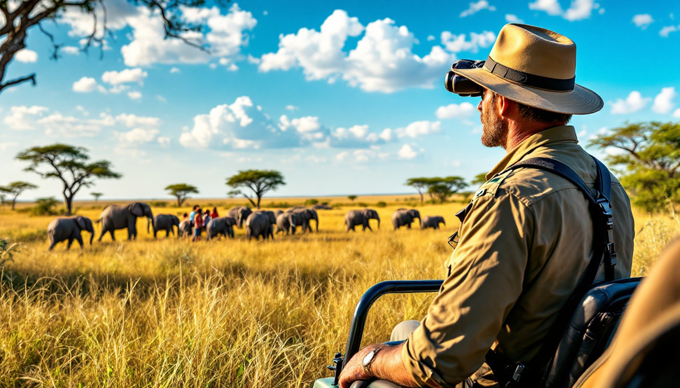 découvrez l'incroyable beauté de la faune africaine avec notre circuit safari à pied. explorez des parcs emblématiques tels que tarangire et selous, où des safaris immersifs vous permettent d'observer de près les animaux dans leur habitat naturel. vivez une aventure inoubliable en pleine nature.