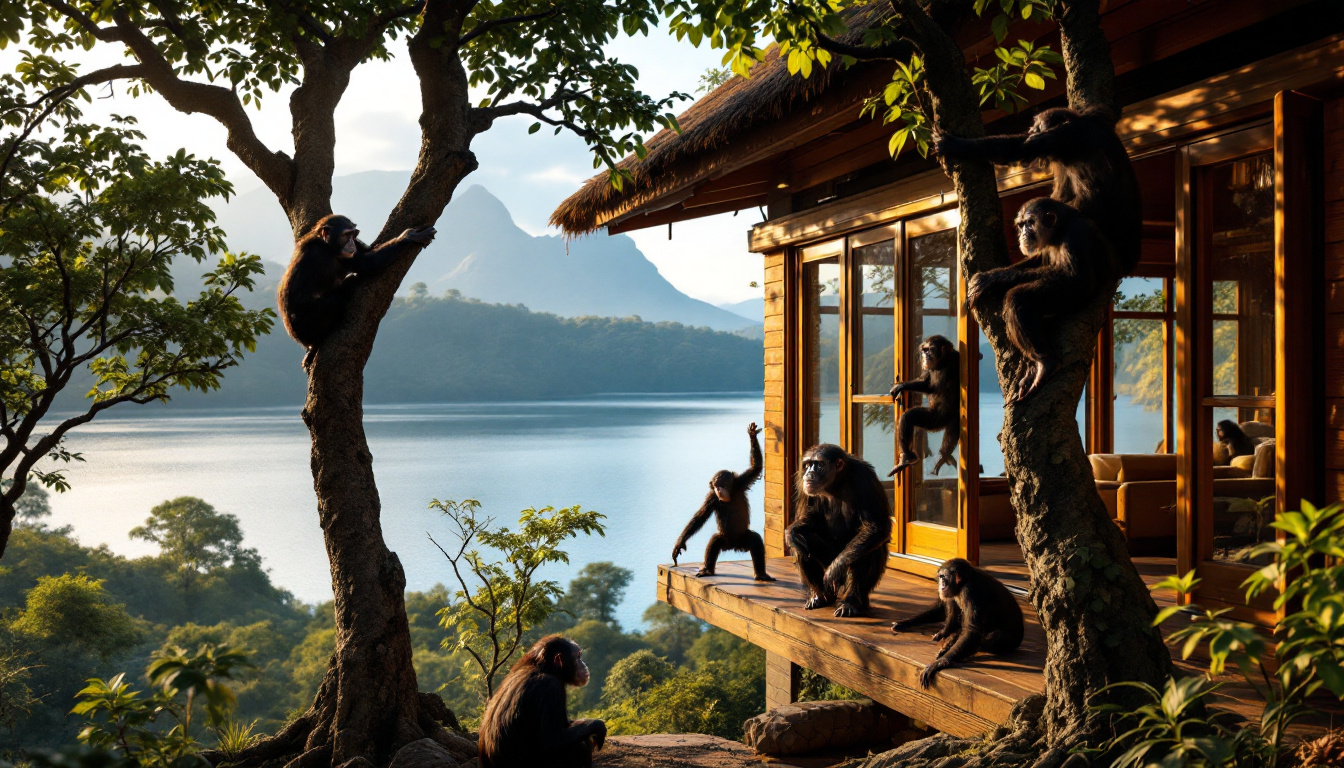 Lodges dans le parc national de Mahale : Séjournez au bord du lac Tanganyika et partez à la rencontre des chimpanzés.