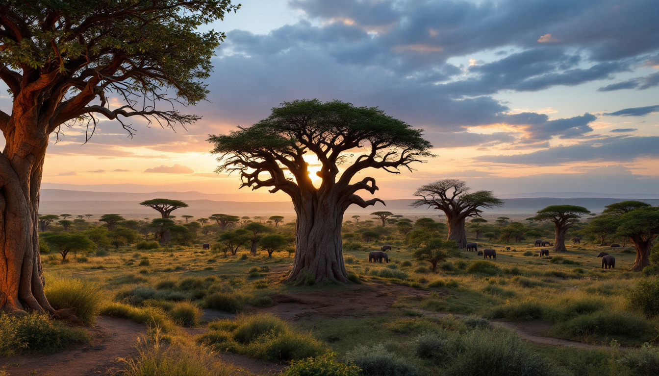 découvrez des lodges uniques au cœur du parc national de tarangire, où vous serez entouré par des majestueux baobabs et des éléphants. profitez d'une expérience inoubliable en immersion totale dans la nature sauvage de la tanzanie.