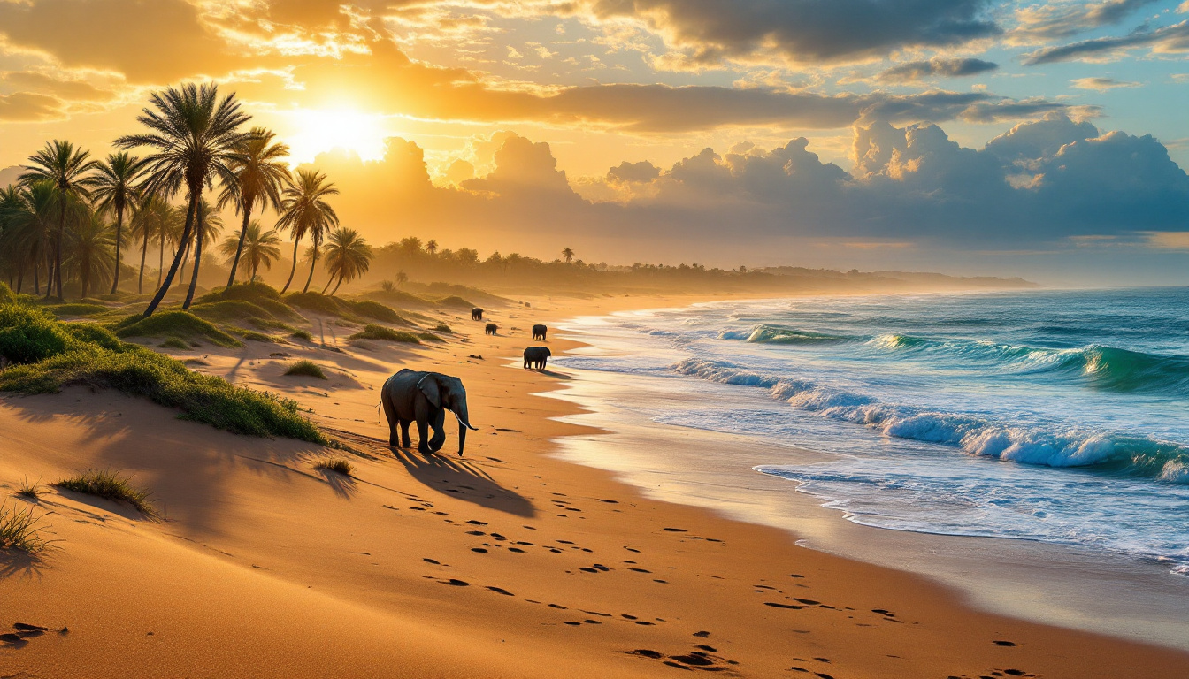 découvrez le parc national de saadani, le seul parc en tanzanie où la savane s'embrasse avec la plage. un écosystème unique qui offre des paysages à couper le souffle, une faune variée et des expériences inoubliables au cœur de la nature.