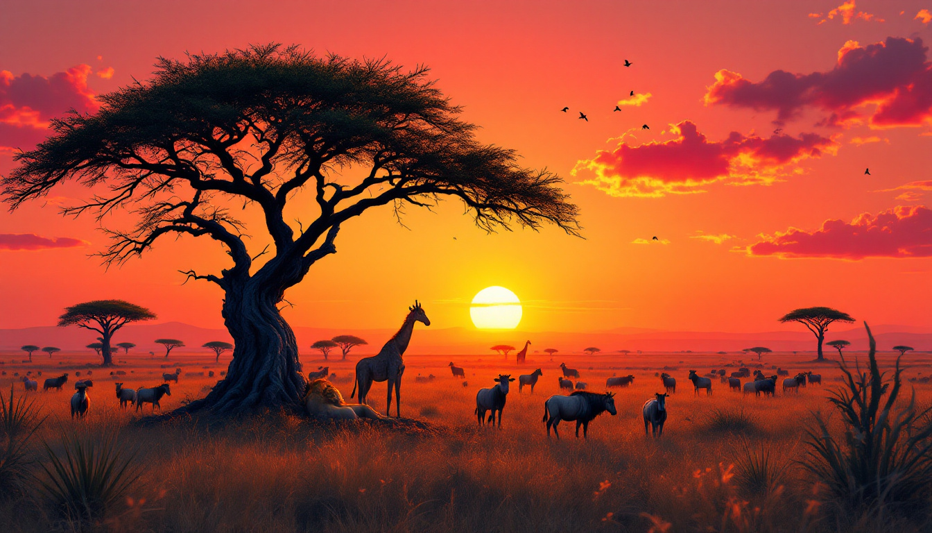 explorez le parc national du serengeti, un trésor de la tanzanie. admirez des paysages à couper le souffle et rencontrez des animaux majestueux dans cet écosystème unique, véritable symbole de la faune africaine.