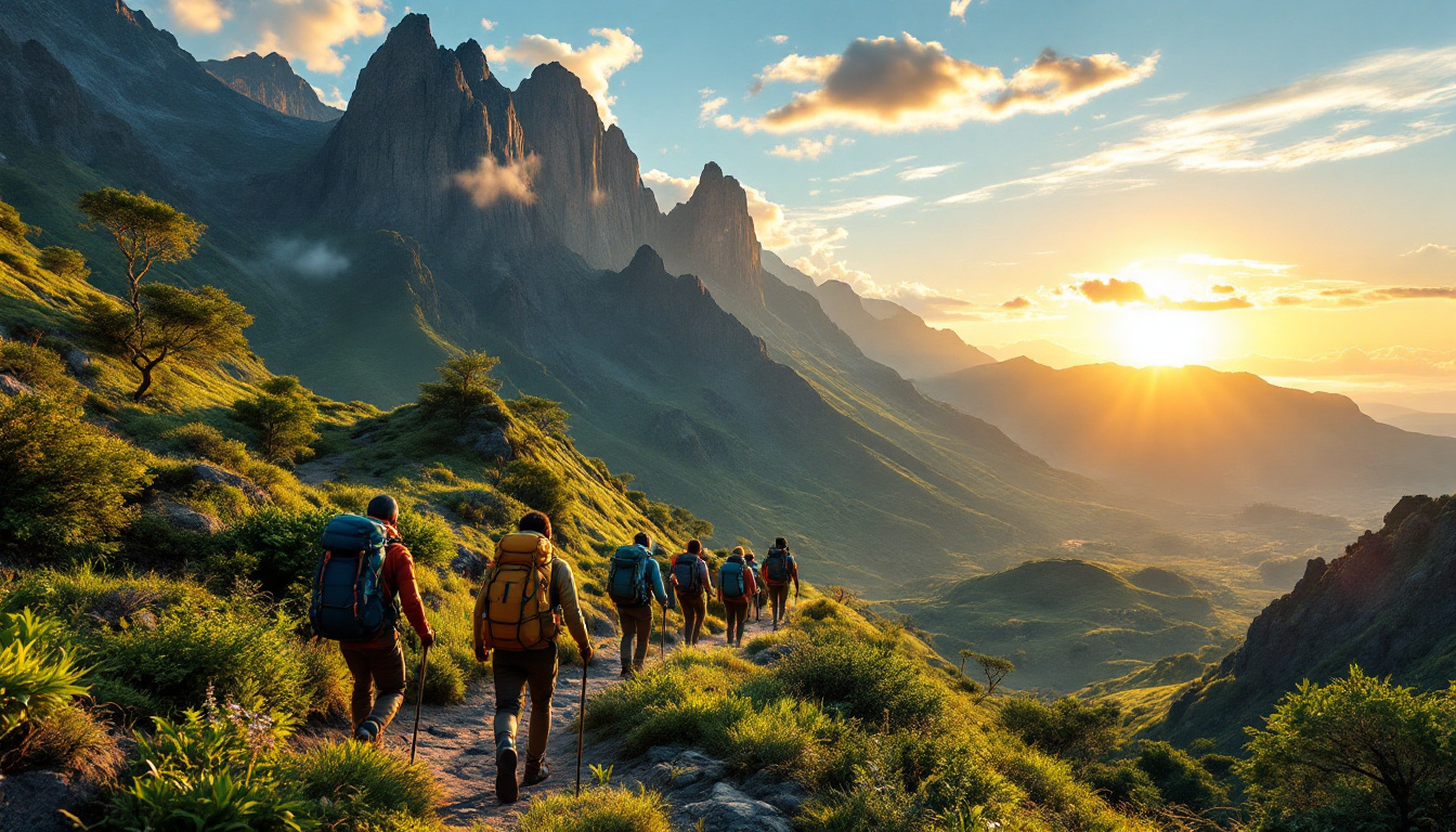 Randonnées et trekking : Explorez les montagnes, volcans et paysages spectaculaires de la Tanzanie.